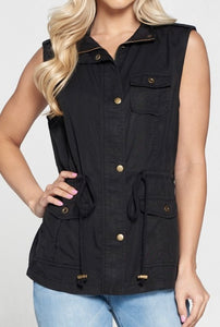 Tencel Cargo Vest