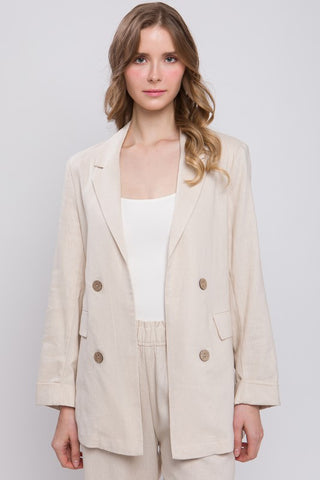 Business Attire Linen Blazer