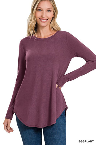 Long Sleeve Round Neck T-Shirt