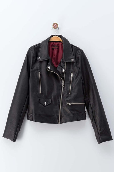 Moto Faux Leather Jacket