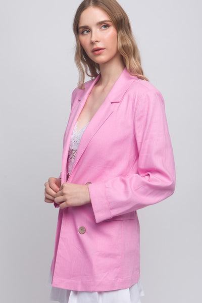 Business Attire Linen Blazer