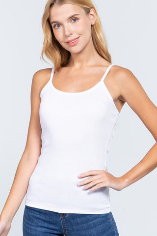 Basic Adjustable Cami with Self Bra