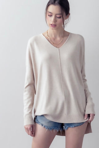 Knit V Neck Sweater