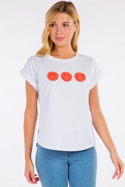 Smiley Faces Graphic Tee