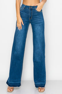 Super Stretch High Rise Wide Leg Jeans