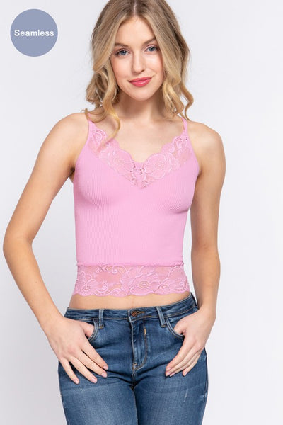 V-NECK Lace Cami Top