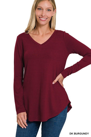 Long Sleeve V-Neck T-Shirt