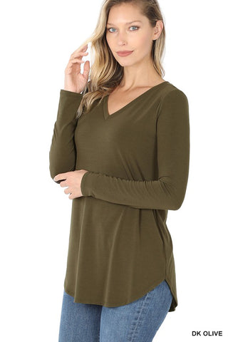 Long Sleeve V-Neck T-Shirt