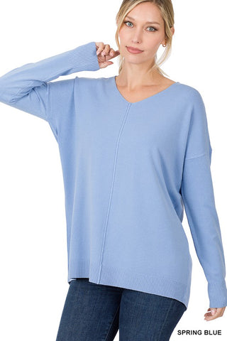 Soft Knit V Neck Sweater