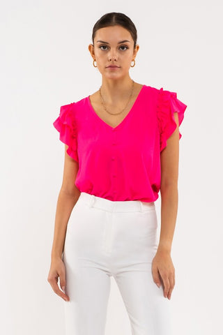 Ruffle Sleeve Top