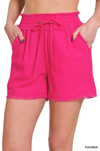 PaperBag Shorts de Lino